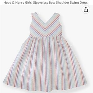 Sleeveless stripe dress - 4T